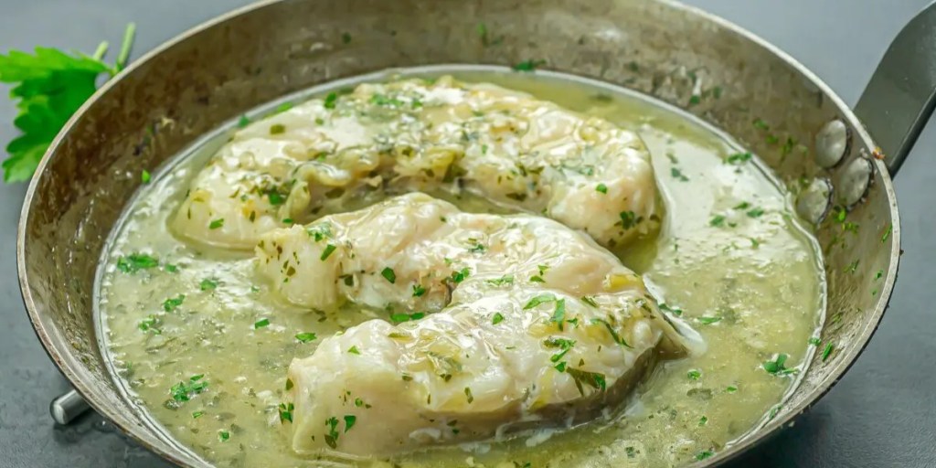 Congrio en salsa verde