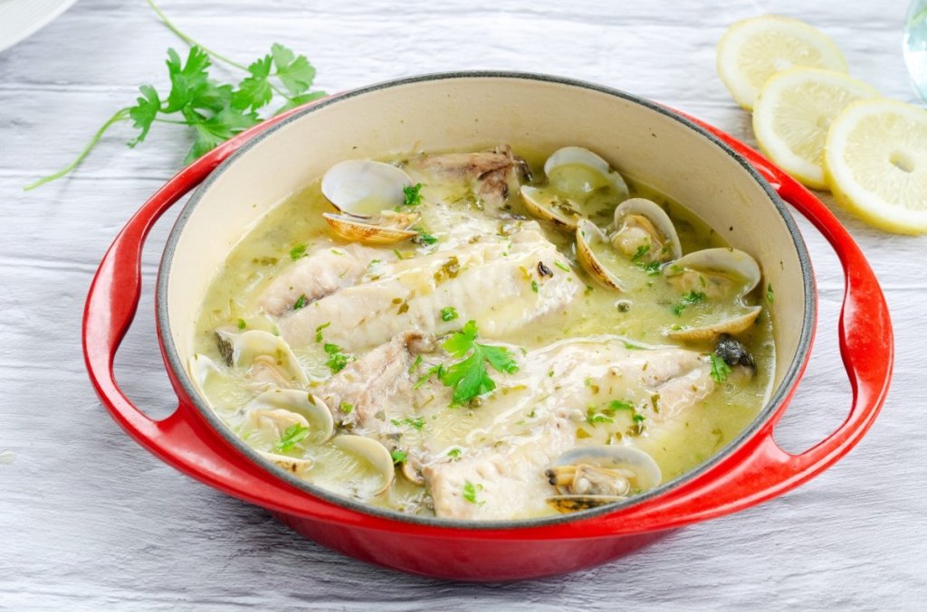 Dorada en salsa verde