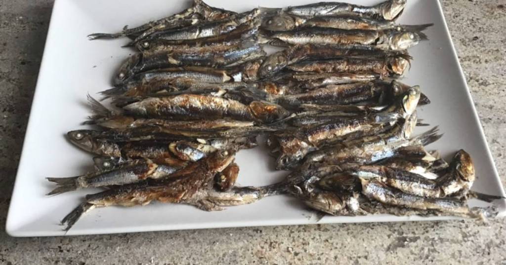 Anchoas a la plancha
