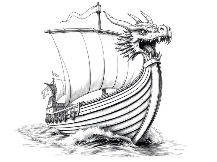 El Simbolismo del Dragón en los Drakkars Vikingos