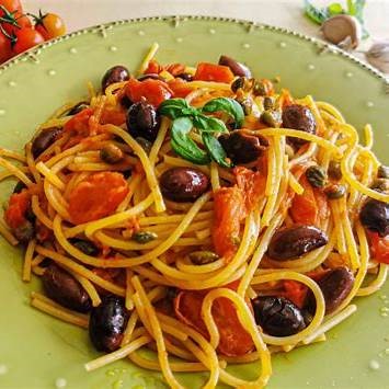 Espaguettis puttanesca