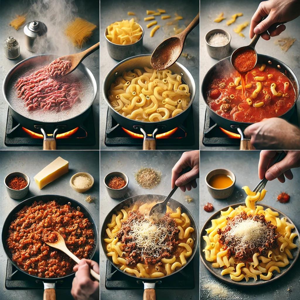 Macarrones a la boloñesa