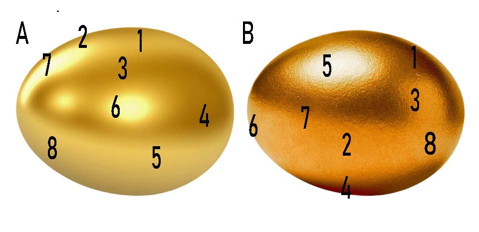 Mezcla de colores al oleo: Oro Zona 3 B