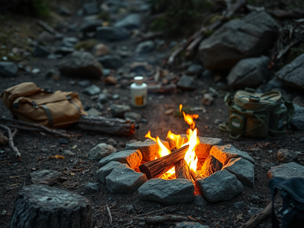 Guía de Fogones: Piedras y Troncos en Supervivencia