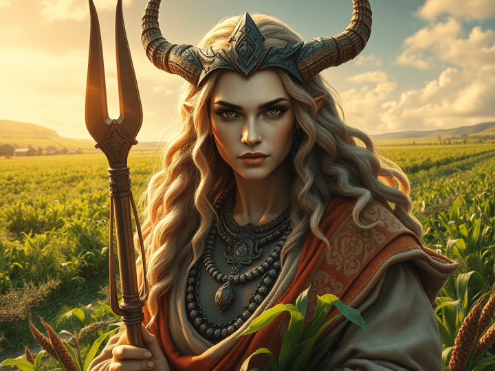 Gefjon Diosa de la Fertilidad y la Agricultura