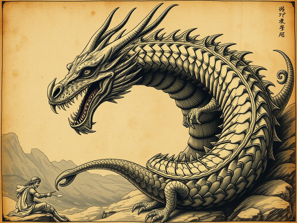 Ficha de Lindwurm (Un tipo de dragón o serpiente monstruosa)