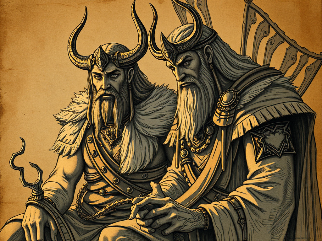 Ficha de Narfi y Vali (Hijos de Loki, que juegan un papel clave en la mitología del Ragnarök)