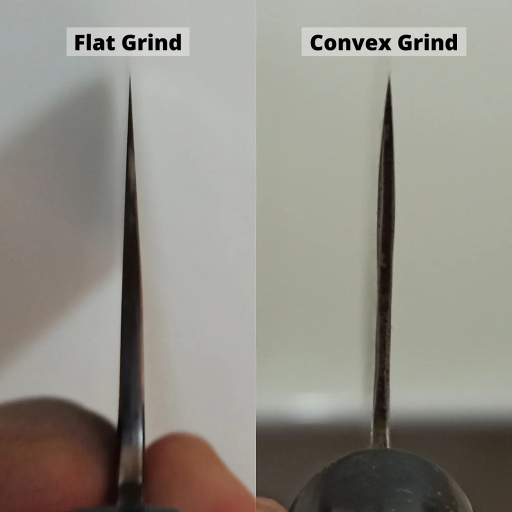 Cuál es la diferencia entre un afilado convexo y uno plano
