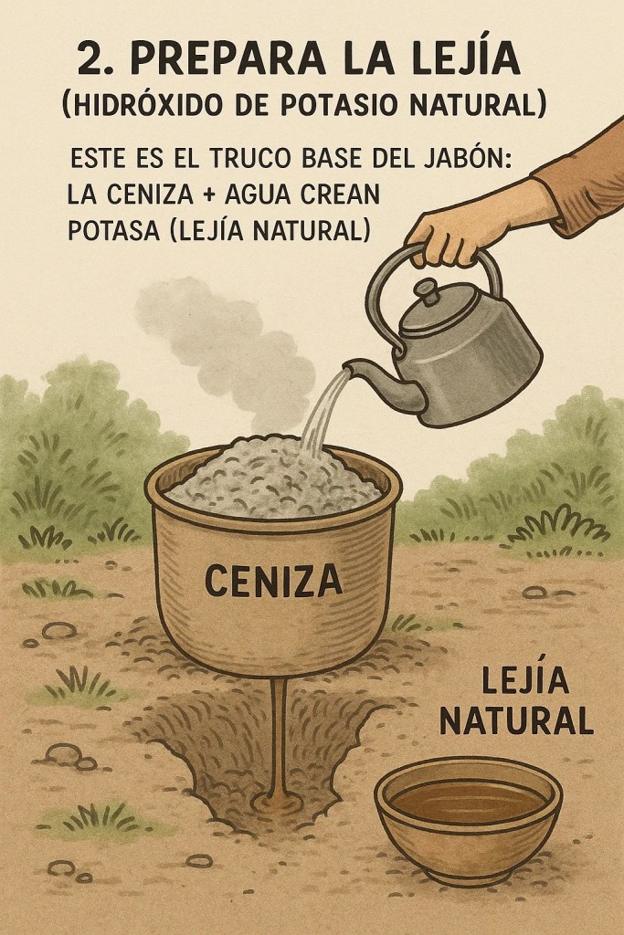 Cómo hacer jabón artesanal con grasa y ceniza