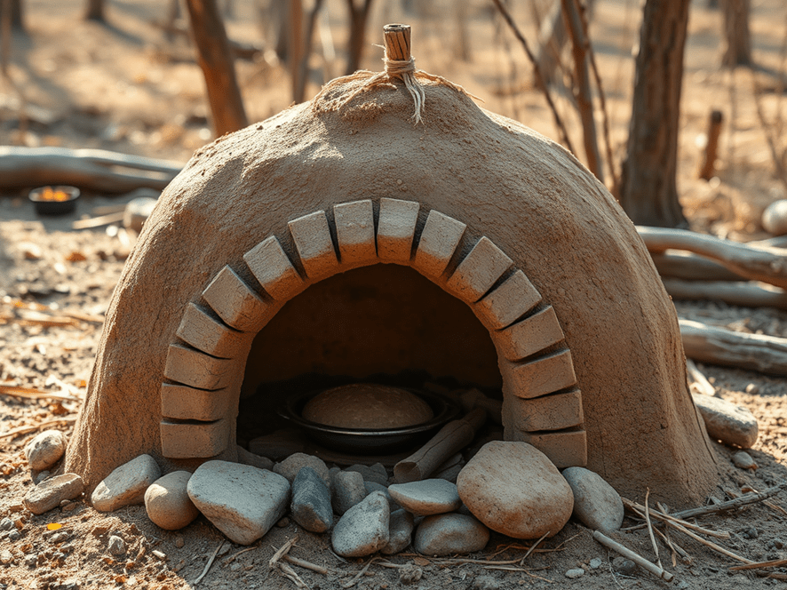 Construcción de un Horno de Barro Portátil