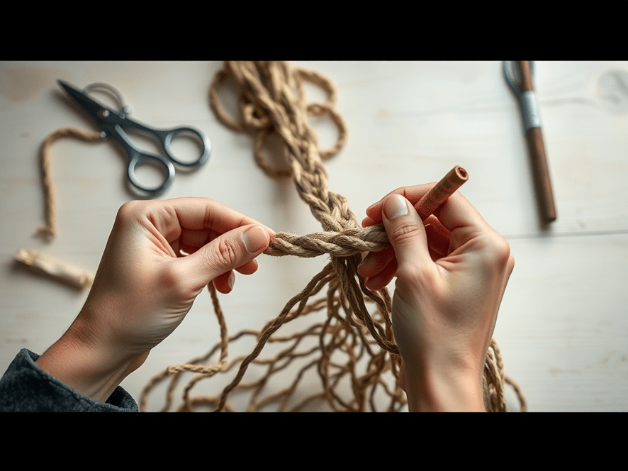 Trenzar una Red o una Bolsa de Transporte