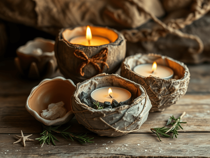 Materiales que puedes usar, recipientes improvisados para hacer velas naturales en el bushcraft