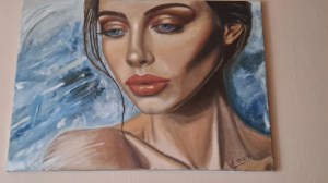 Melancolia Retrato en azul