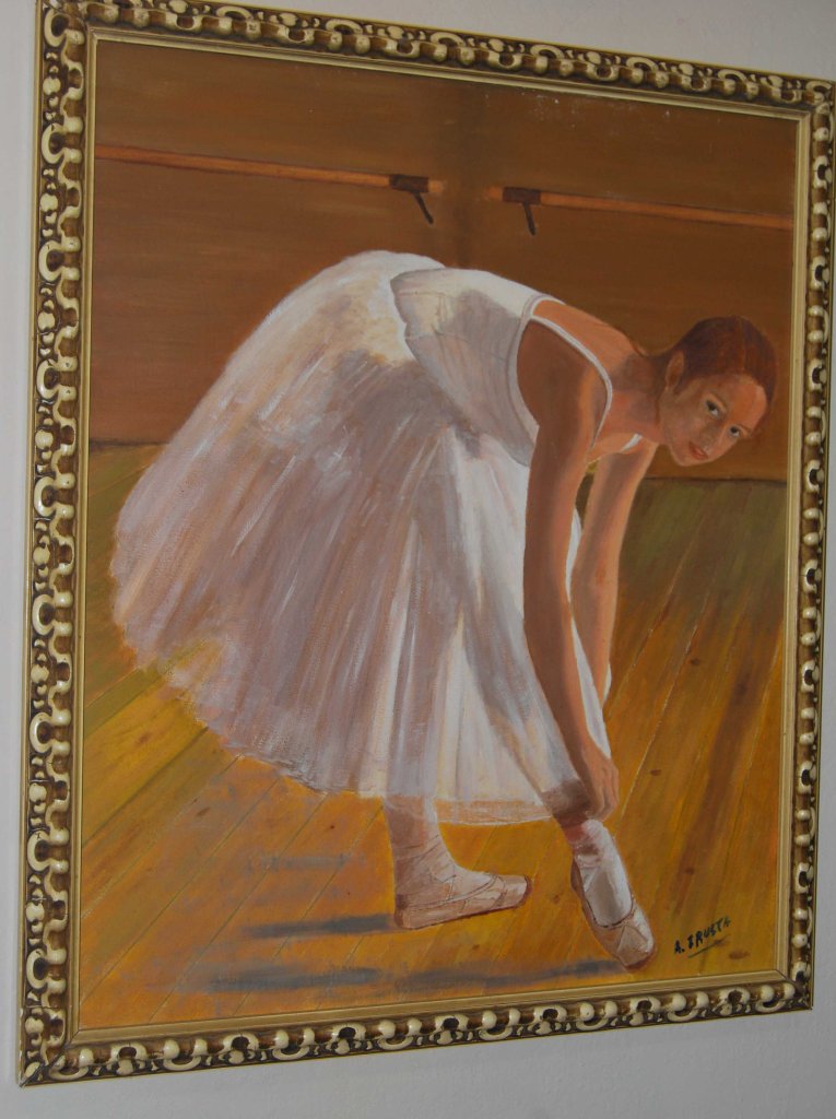 Bailarina en el ensayo