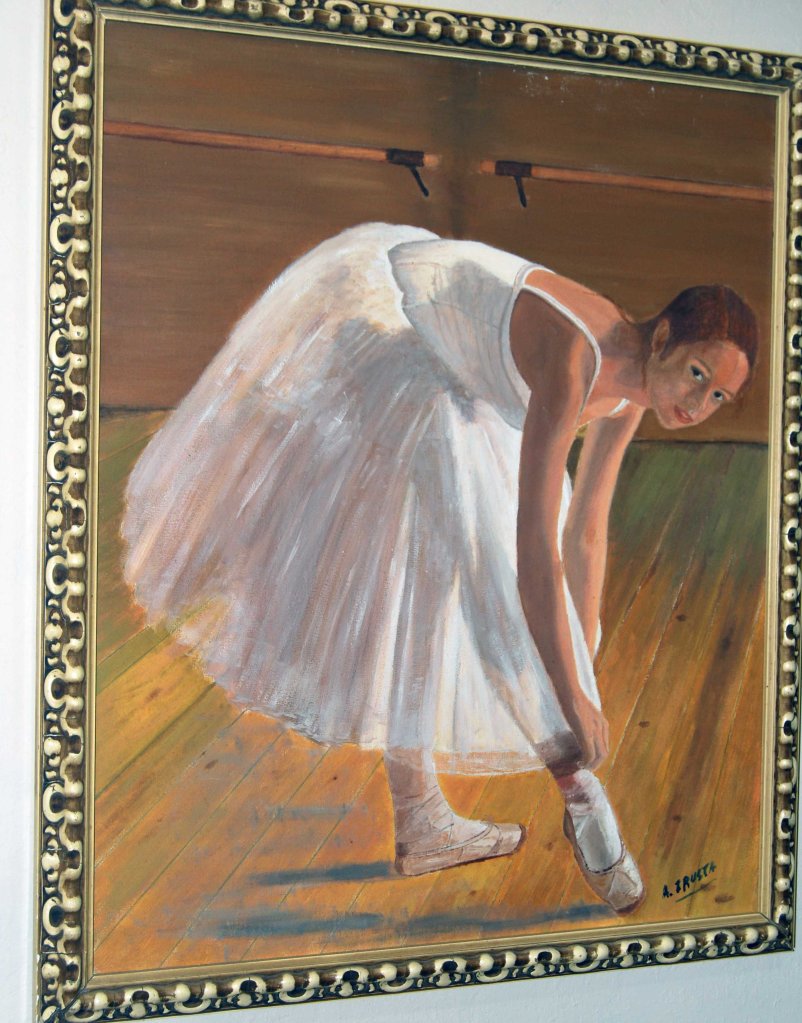 Bailarina en el ensayo