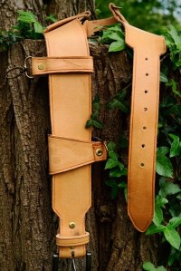 Cinturón de carga para bushcraft con tirantes de soporte