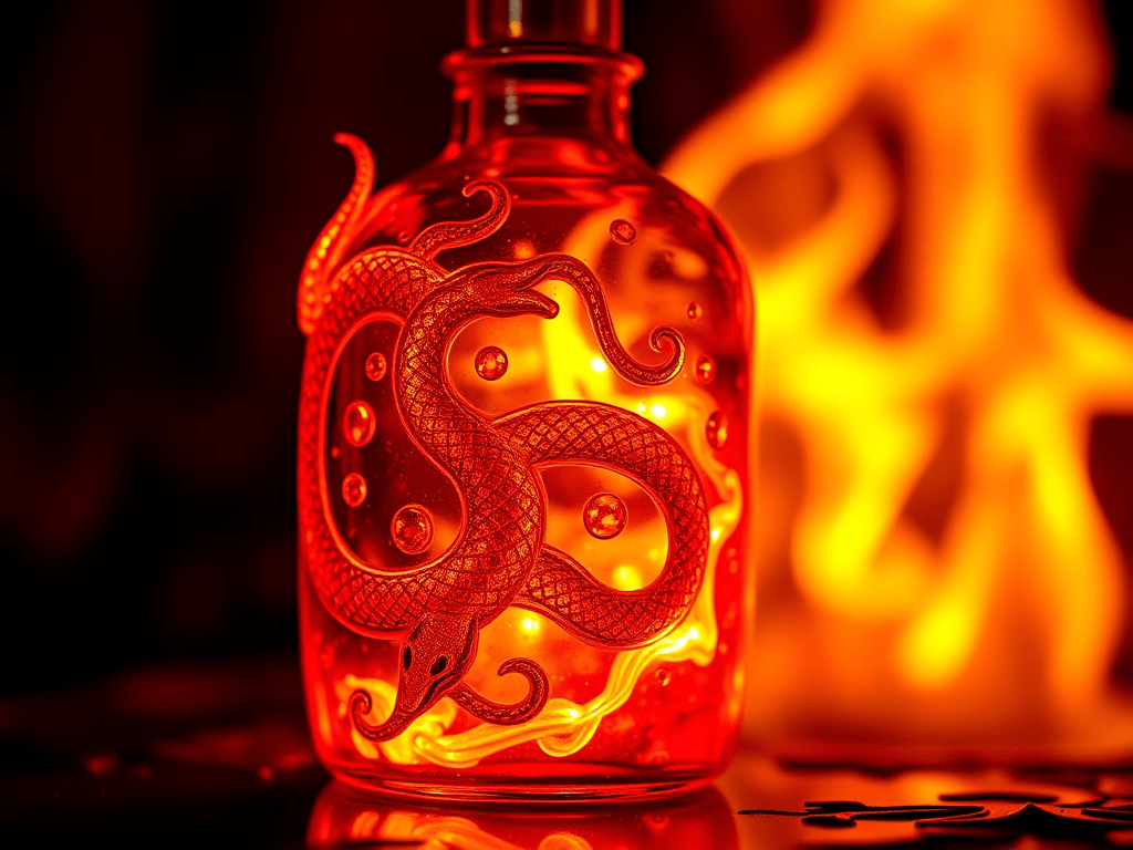 Pharmacopea de la Völva - Elixir Bálsamo de la Serpiente de Fuego