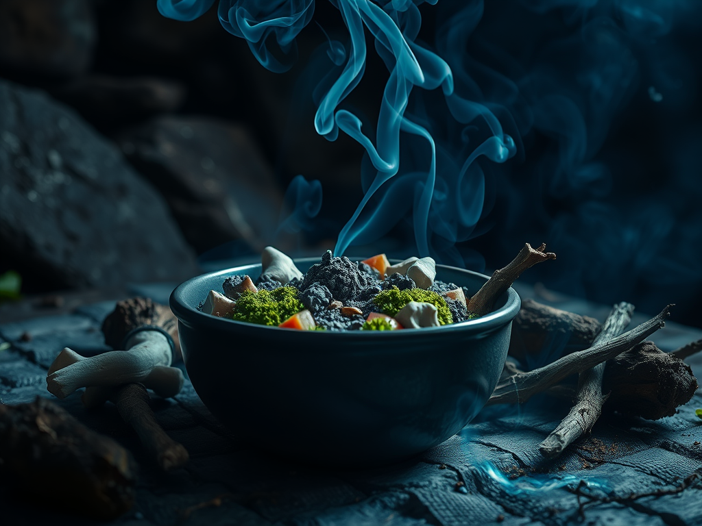 Pharmacopea de la Völva - Fumigación 10: Humo Azul para abrir las puertas del Helheim