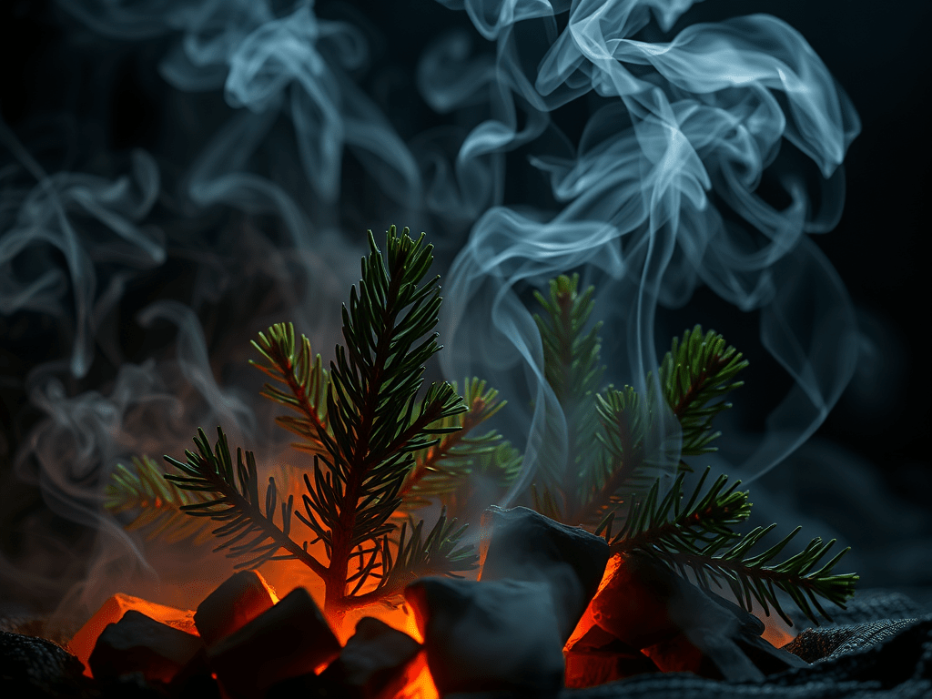 Pharmacopea de la Völva - Fumigación 7: Pino con Carbón de Trueno