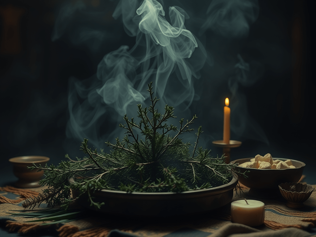 Pharmacopea de la Völva Fumigación 6: Muérdago seco con grasa de animal sagrado