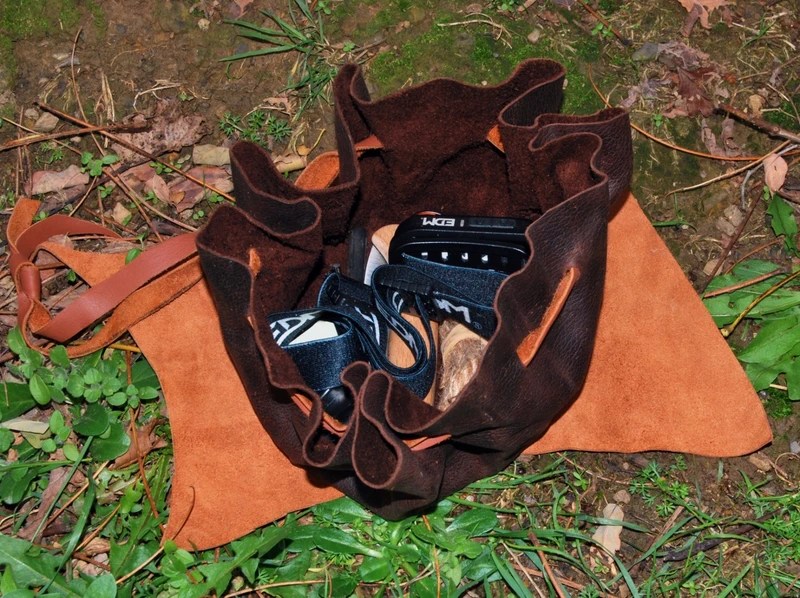 bolsa rústica y tradicional para yesca